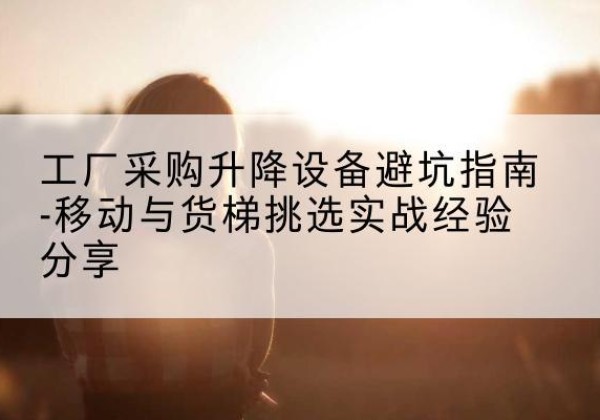 桥东移动式升降机怎么选-工厂采购升降设备避坑指南-移动与货梯挑选实战经验分享